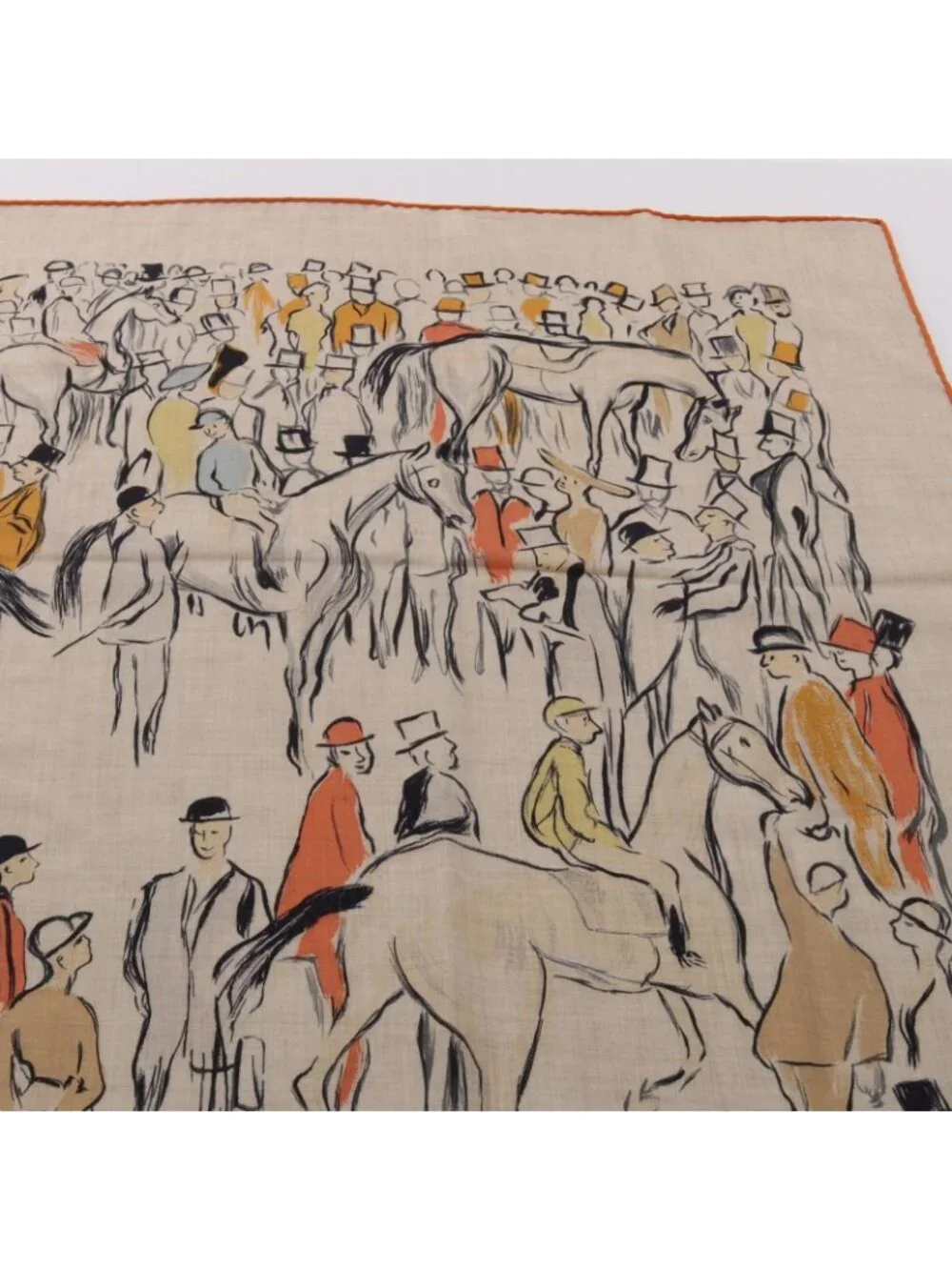 Hermes Scarf Carre Geant 140 Paddock Silk